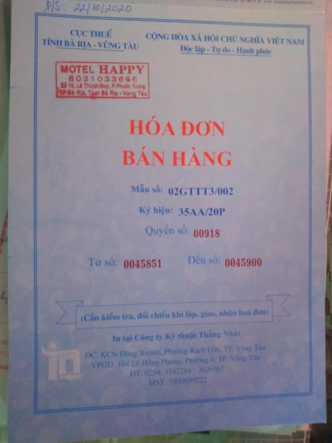 Motel Happy Bà Rịa Exterior photo